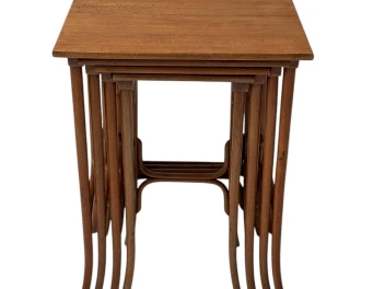 Vienna Secession Bentwood Nesting Tables by Michael Thonet for Thonet, 1900s
